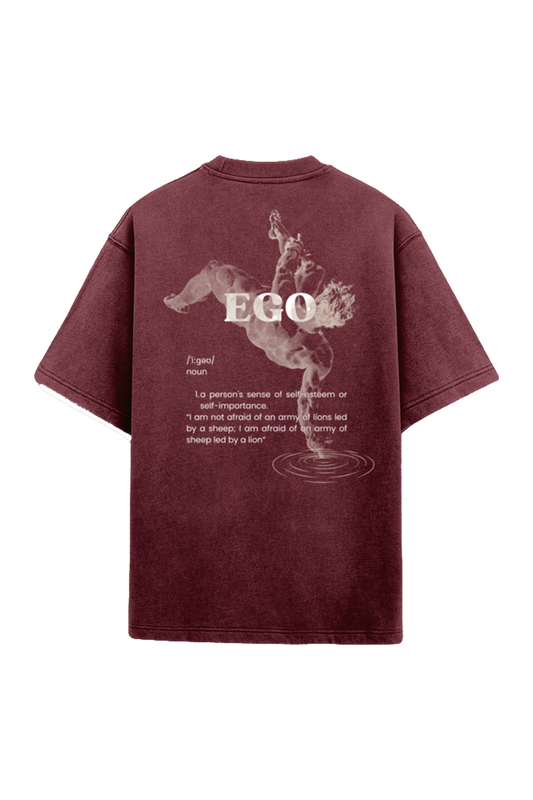 Ego Oversized Acid Washed T Shirt