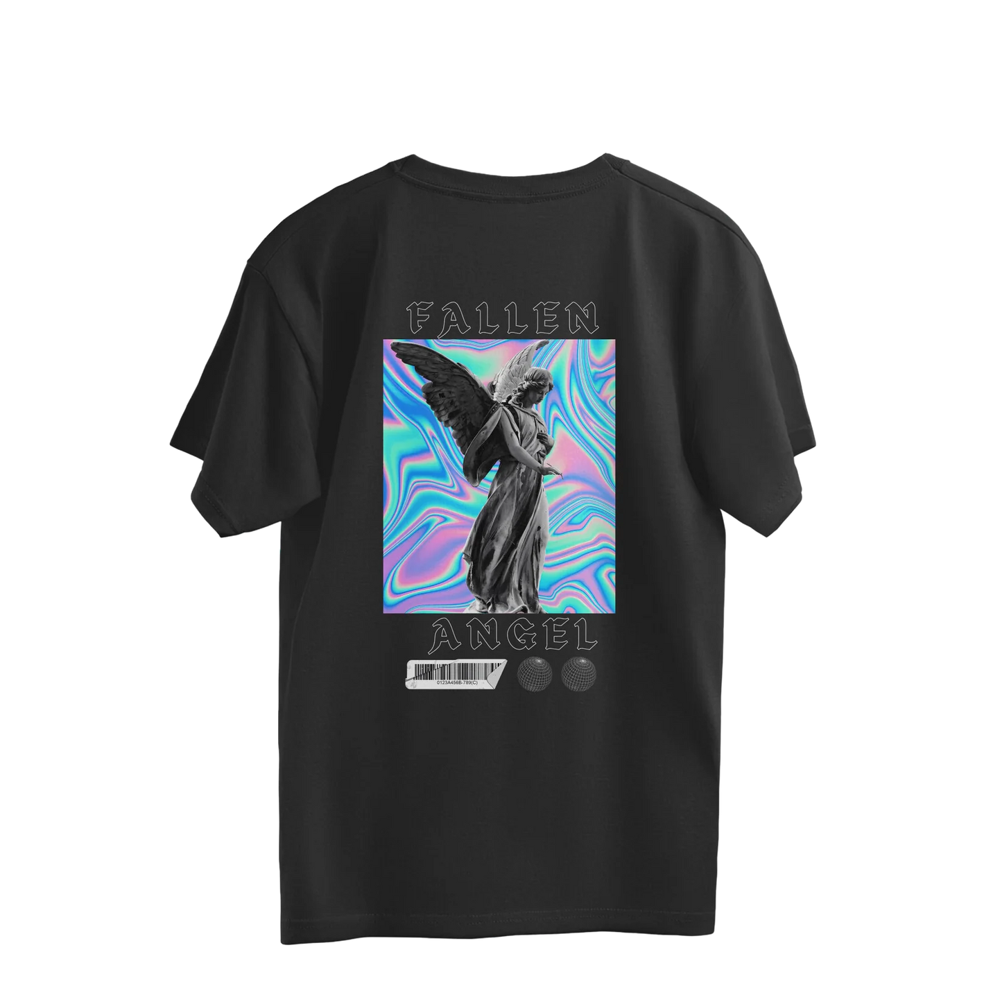 BeBop //Fallen Angel// Black Oversized T-shirt