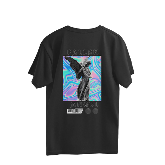 BeBop //Fallen Angel// Black Oversized T-shirt